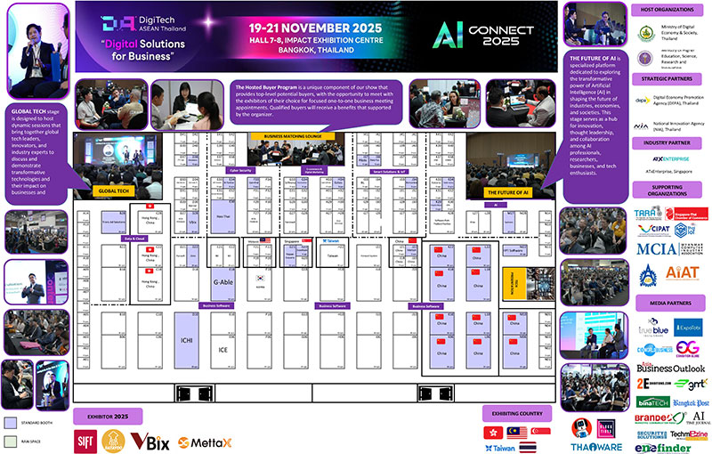 DigiTech ASEAN Thailand & AI Connect 2025 ပြပွဲသို့ တက်ရောက်နိုင်ပါရန် ဖိတ်ကြားခြင်း